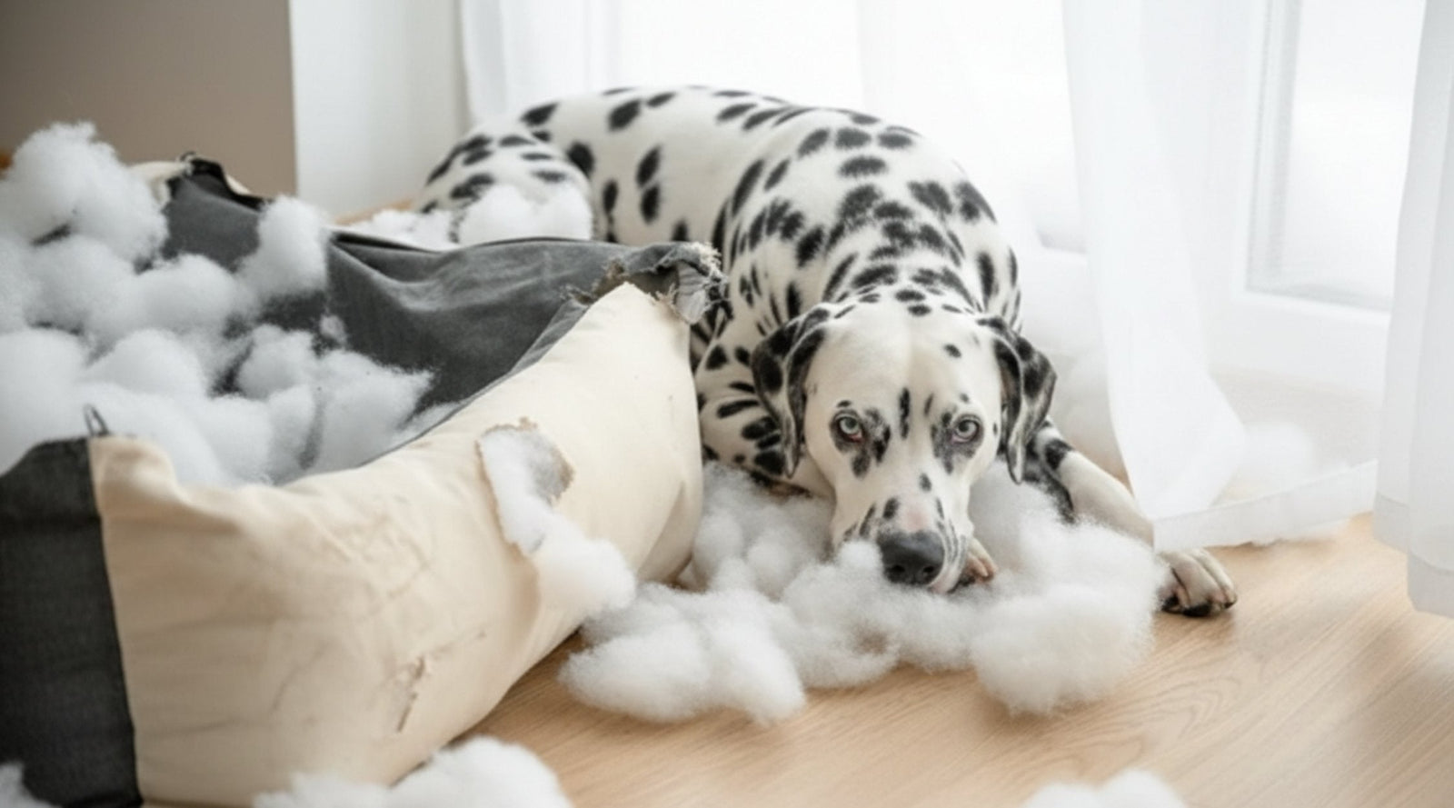 Por qué mi perro muerde su cama y cómo evitarlo