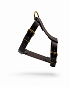 Arnes cuero marron para perros