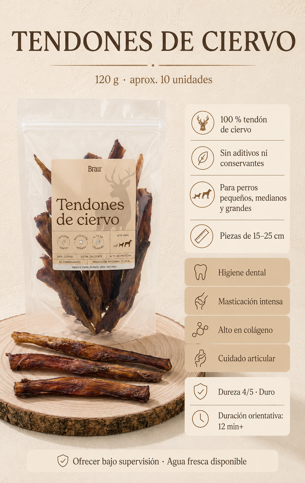 Tendones de ciervo — Brau Snacks