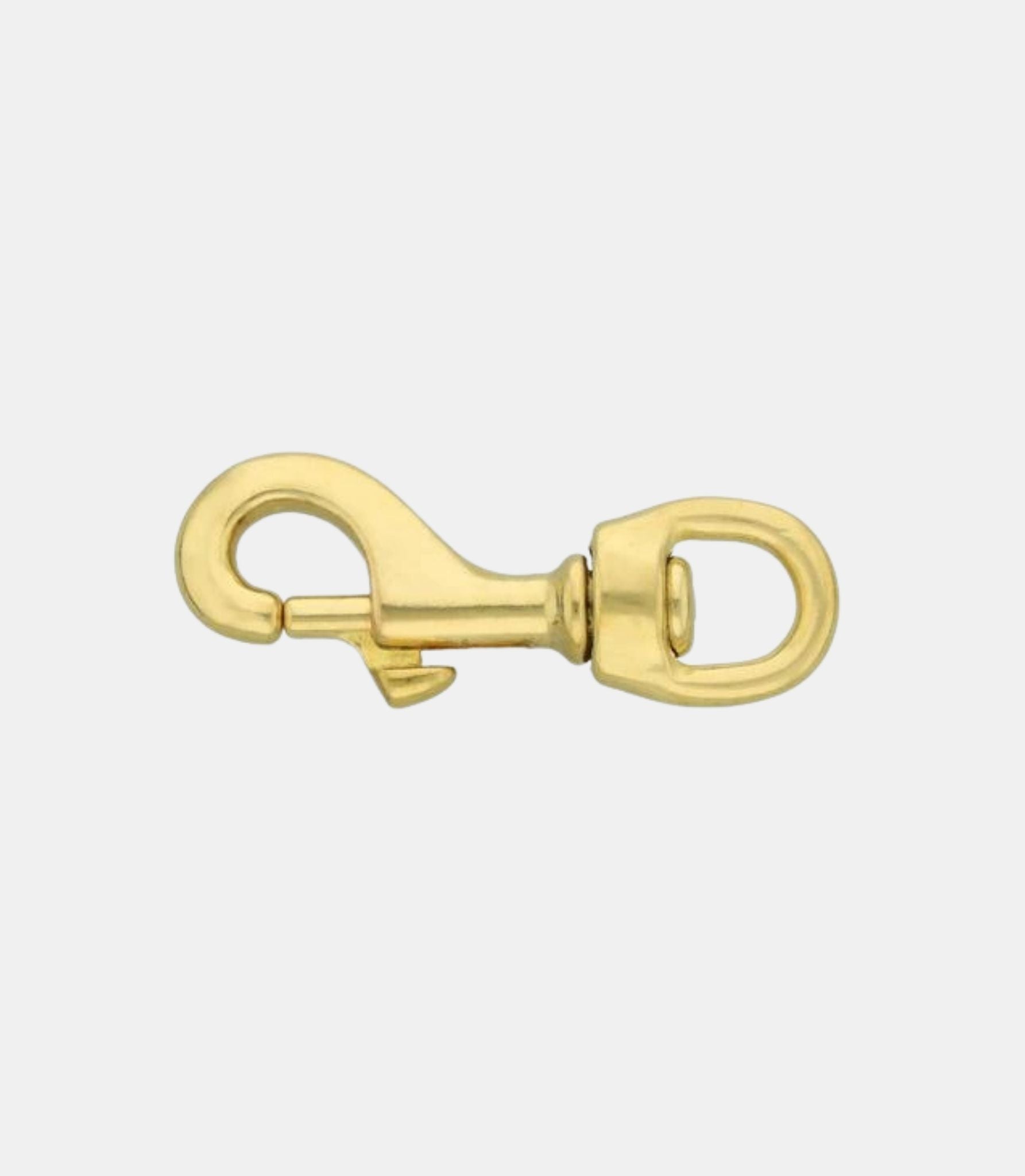 mosquetón de latón para correas