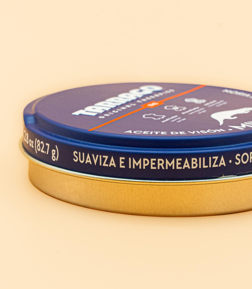 Aceite de visón para cuero Tarrago packaging