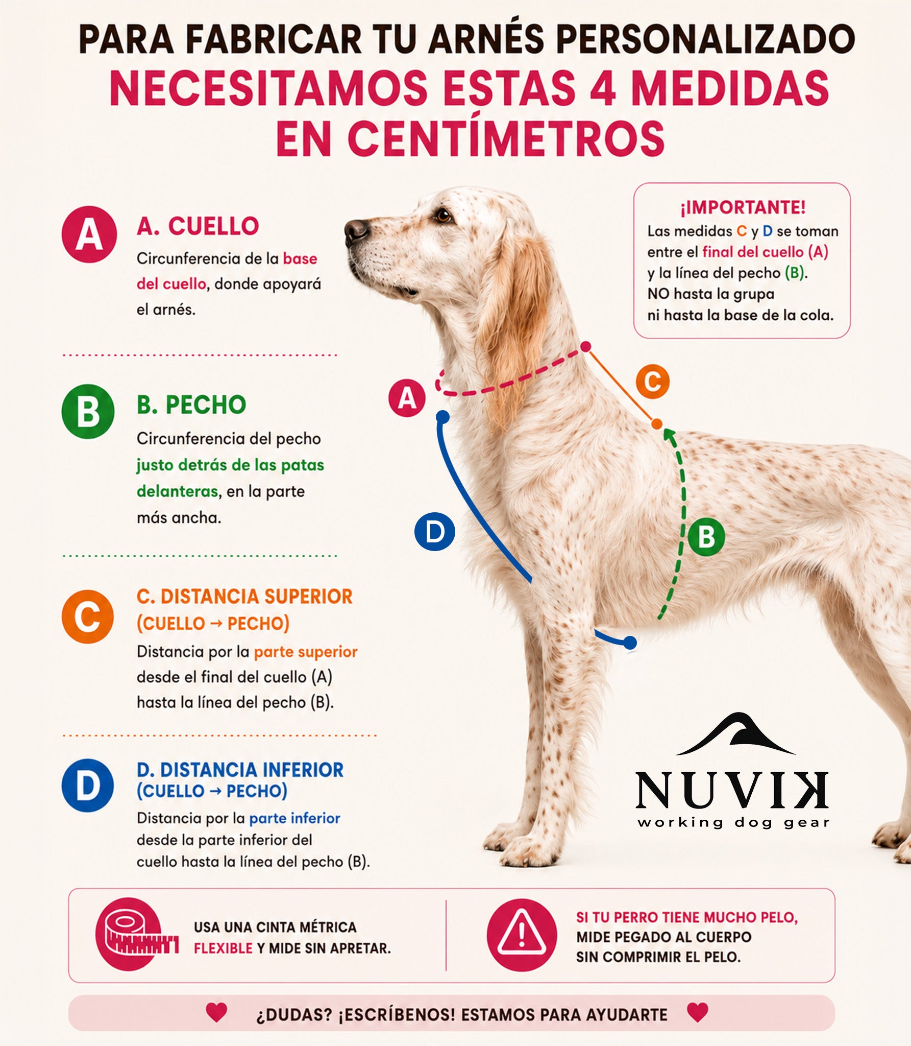 Arnes de cuero para perros Nuvik Atlas