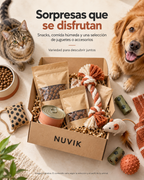 NUVIK Box · Caja sorpresa mensual para perros y gatos