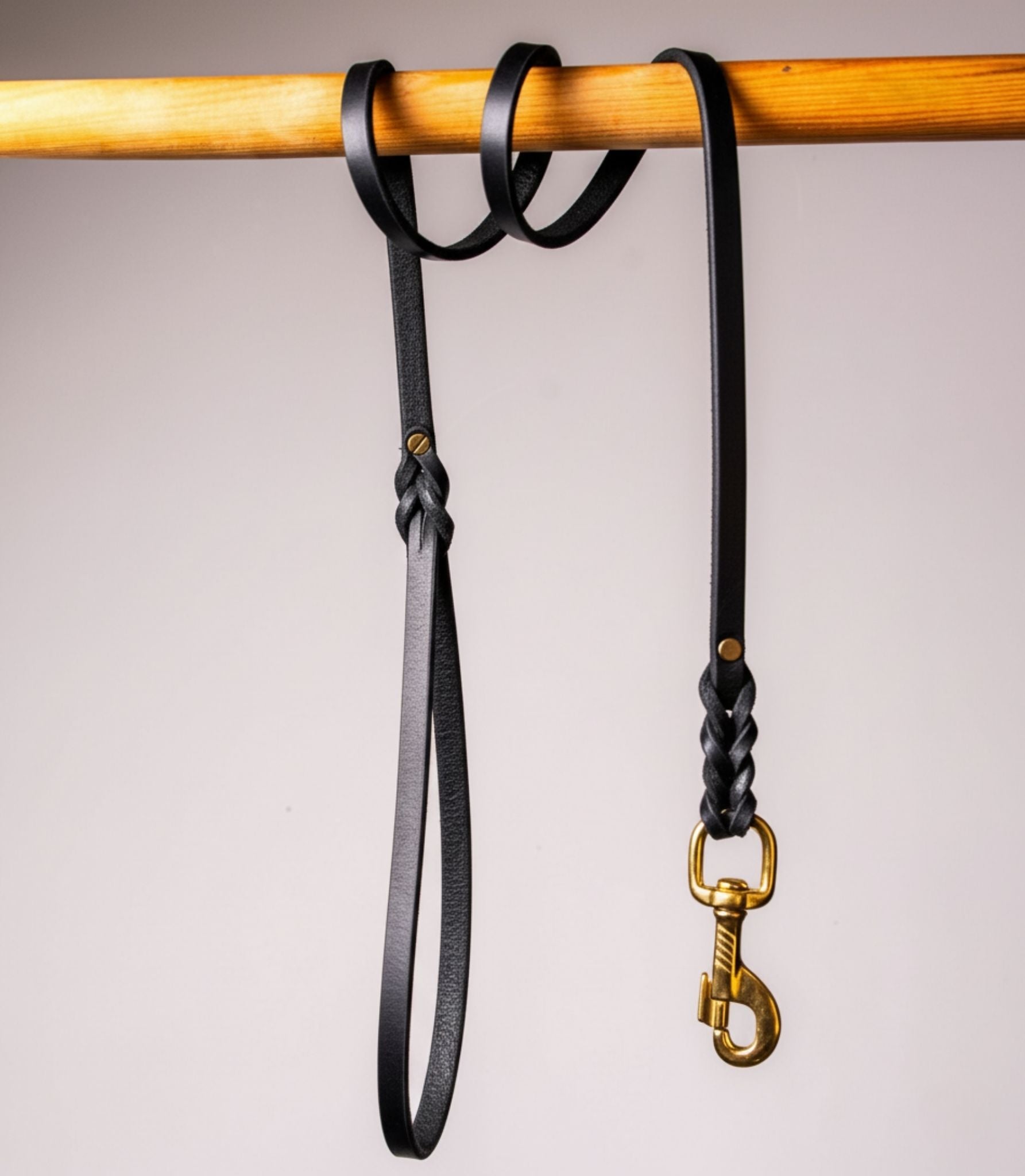 correa para perros de color marrón