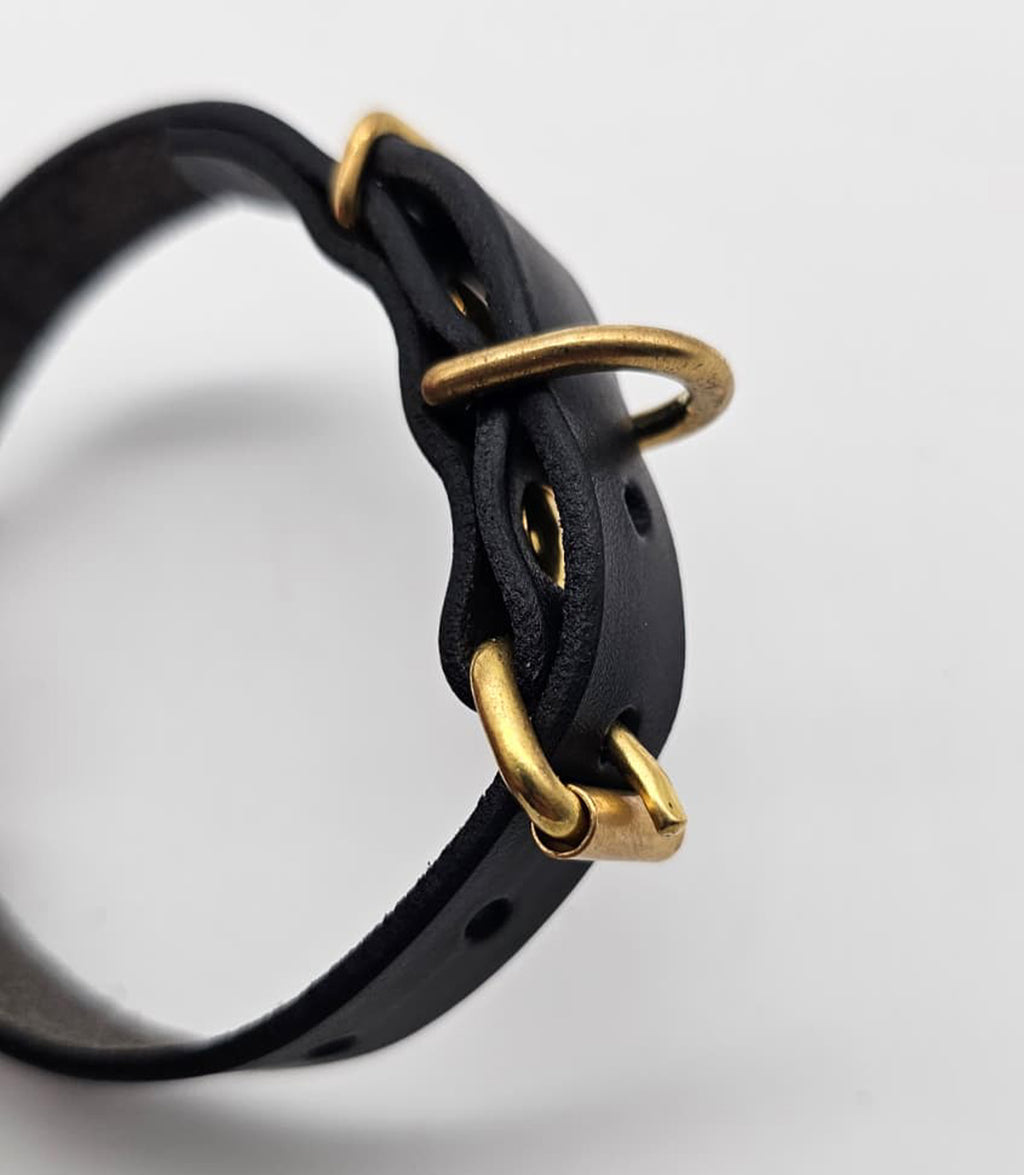Collar de cuero NUVIK Classic Mini para perros pequeños y cachorros