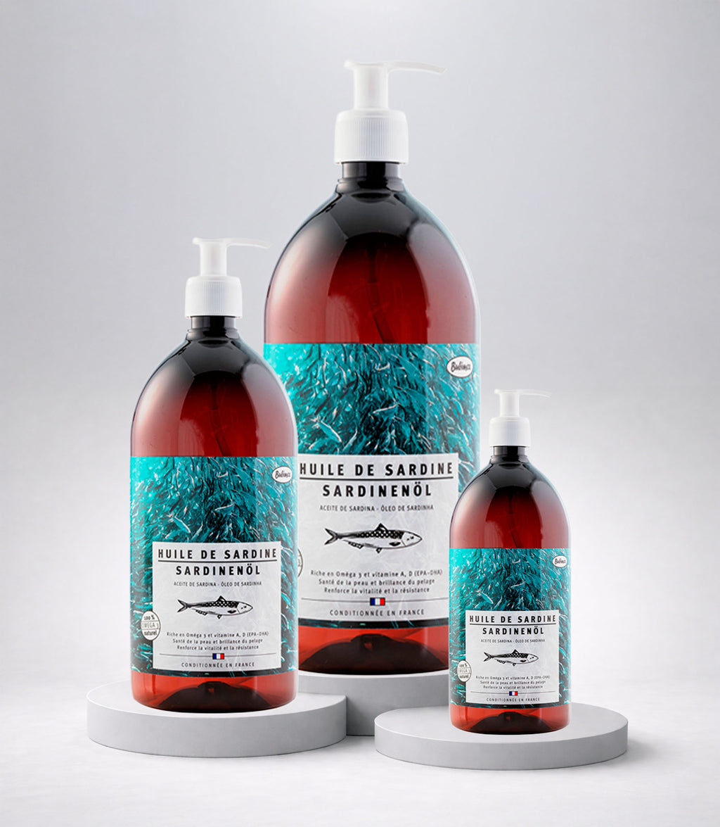 medidas aceite de sardina para perros